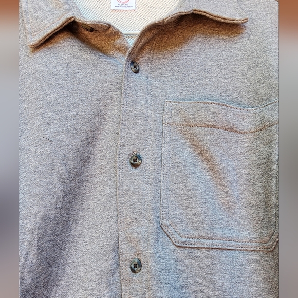 Gray BOYS XL Jersey fabric button down sweafer - Picture 2 of 4
